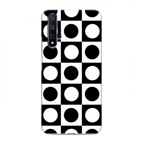 Дизайнерский силиконовый чехол для Huawei Honor 20 Черно-белые фантазии
