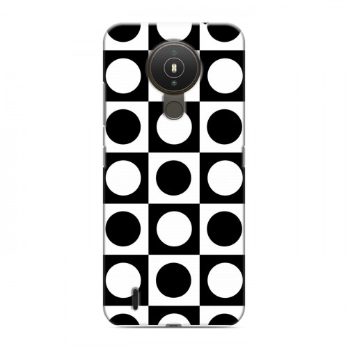 Дизайнерский силиконовый с усиленными углами чехол для Nokia 1.4 Черно-белые фантазии