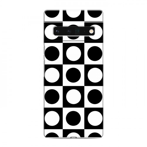 Дизайнерский силиконовый с усиленными углами чехол для Google Pixel 6 Pro Черно-белые фантазии
