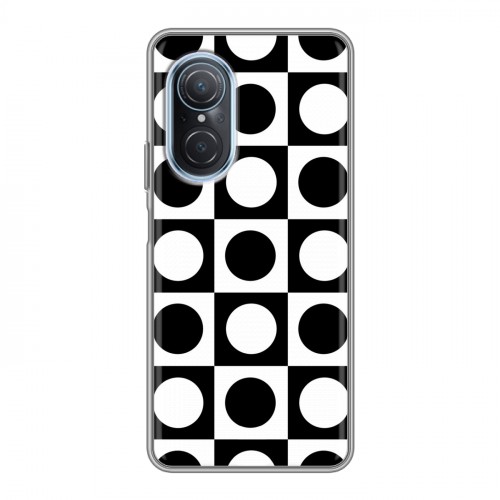 Дизайнерский силиконовый чехол для Huawei Nova 9 SE Черно-белые фантазии