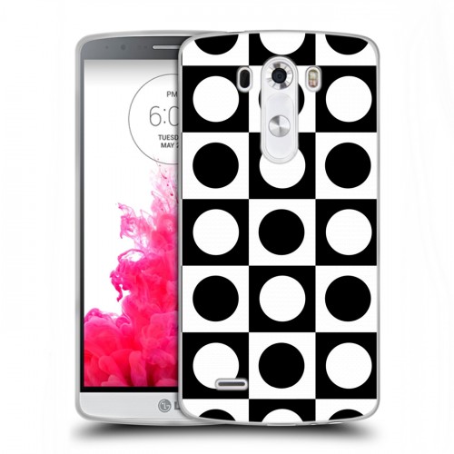 Дизайнерский пластиковый чехол для LG G3 (Dual-LTE) Черно-белые фантазии