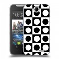 Дизайнерский силиконовый чехол для HTC Desire 310 Черно-белые фантазии