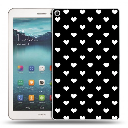 Дизайнерский силиконовый чехол для Huawei MediaPad T1 8.0 Черно-белые фантазии
