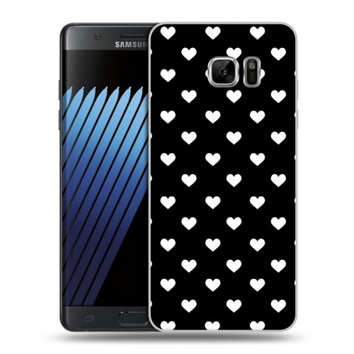 Дизайнерский пластиковый чехол для Samsung Galaxy Note 7 Черно-белые фантазии