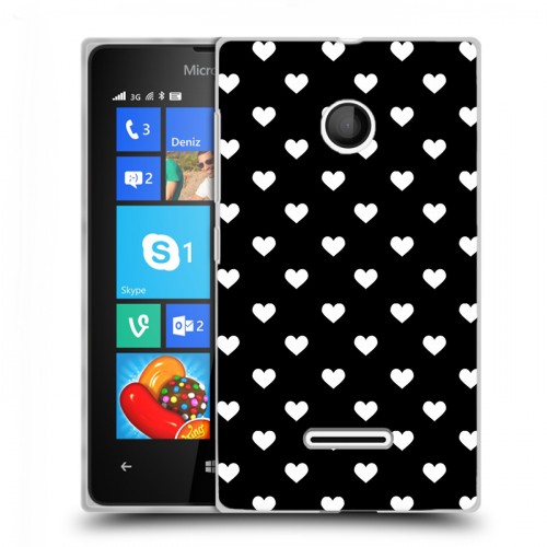 Дизайнерский пластиковый чехол для Microsoft Lumia 435 Черно-белые фантазии