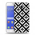 Дизайнерский пластиковый чехол для Samsung Galaxy J7 Черно-белые фантазии