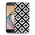 Дизайнерский пластиковый чехол для Samsung Galaxy J5 Prime Черно-белые фантазии