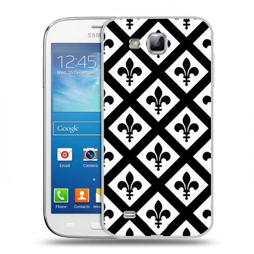 Дизайнерский пластиковый чехол для Samsung Galaxy Premier Черно-белые фантазии
