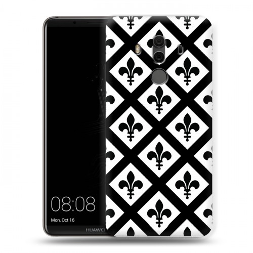 Дизайнерский пластиковый чехол для Huawei Mate 10 Pro Черно-белые фантазии