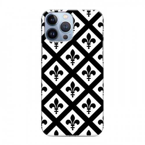 Дизайнерский силиконовый чехол для Iphone 13 Pro Max Черно-белые фантазии