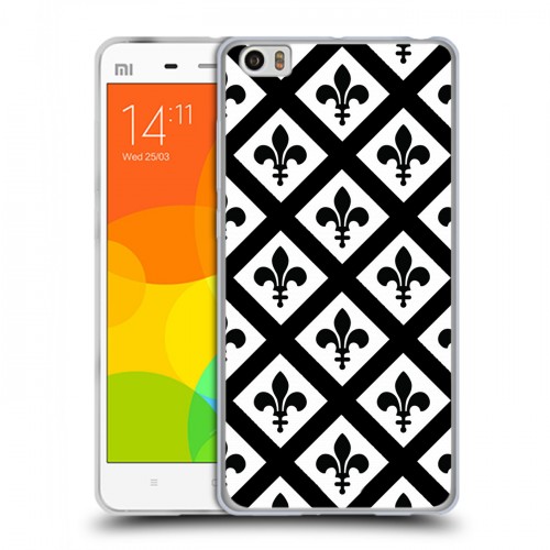 Дизайнерский силиконовый чехол для Xiaomi Mi Note Черно-белые фантазии