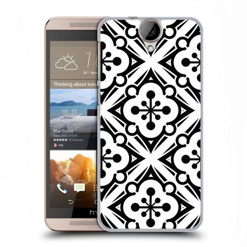 Дизайнерский силиконовый чехол для HTC One E9+ Черно-белые фантазии