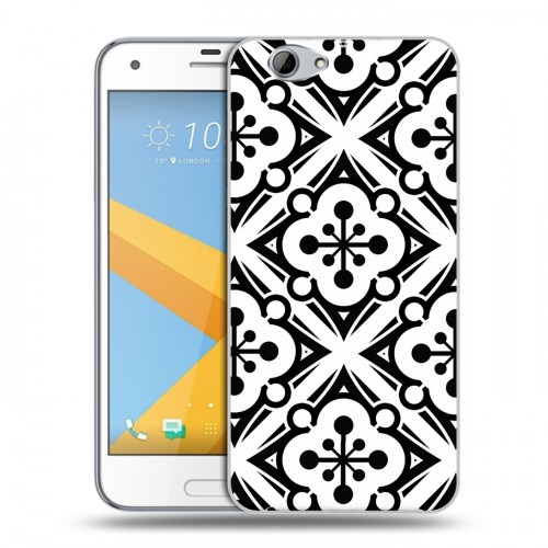 Дизайнерский силиконовый чехол для HTC One A9S Черно-белые фантазии