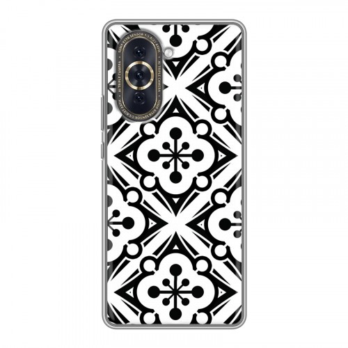 Дизайнерский силиконовый чехол для Huawei Nova 10 Черно-белые фантазии