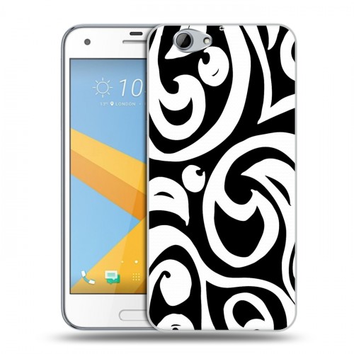 Дизайнерский пластиковый чехол для HTC One A9S Черно-белые фантазии