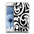 Дизайнерский пластиковый чехол для Samsung Galaxy Grand Черно-белые фантазии