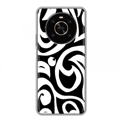 Дизайнерский силиконовый чехол для Huawei Honor X9 Черно-белые фантазии