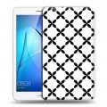 Дизайнерский силиконовый чехол для Huawei MediaPad T3 7 3G Черно-белые фантазии