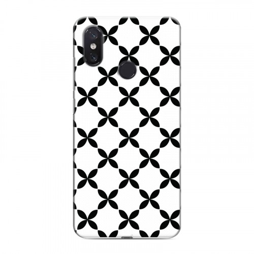 Дизайнерский пластиковый чехол для Xiaomi Mi8 Черно-белые фантазии