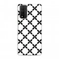 Дизайнерский пластиковый чехол для Huawei Honor 10X Lite Черно-белые фантазии