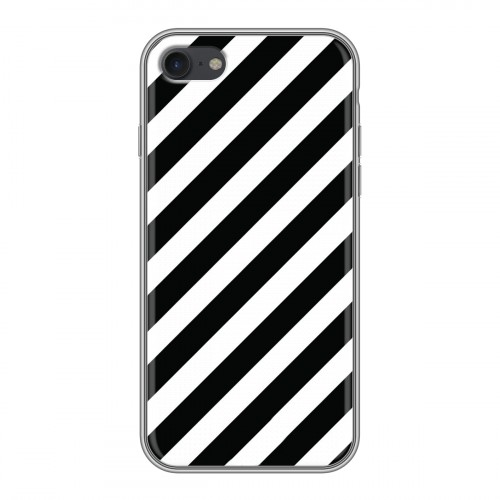Дизайнерский силиконовый с усиленными углами чехол для Iphone 7 Черно-белые фантазии