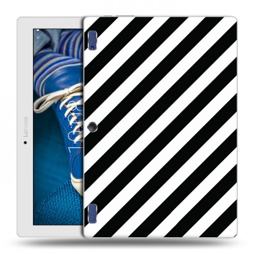 Дизайнерский силиконовый чехол для Lenovo Tab 2 A10-30 Черно-белые фантазии