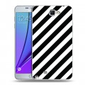 Дизайнерский пластиковый чехол для Samsung Galaxy Note 2 Черно-белые фантазии