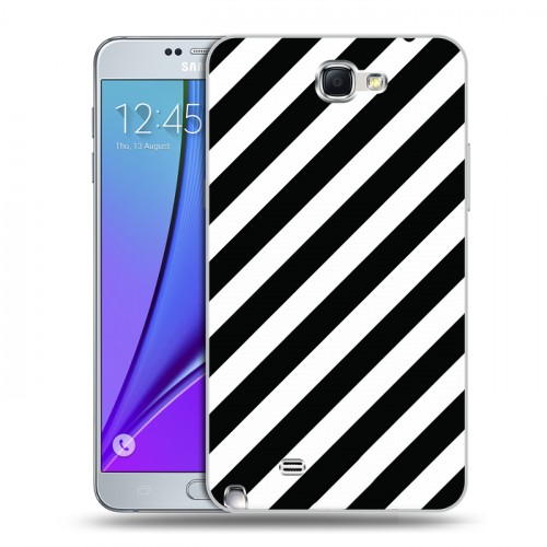 Дизайнерский пластиковый чехол для Samsung Galaxy Note 2 Черно-белые фантазии
