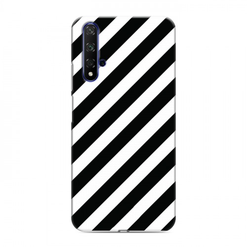 Дизайнерский силиконовый чехол для Huawei Honor 20 Черно-белые фантазии