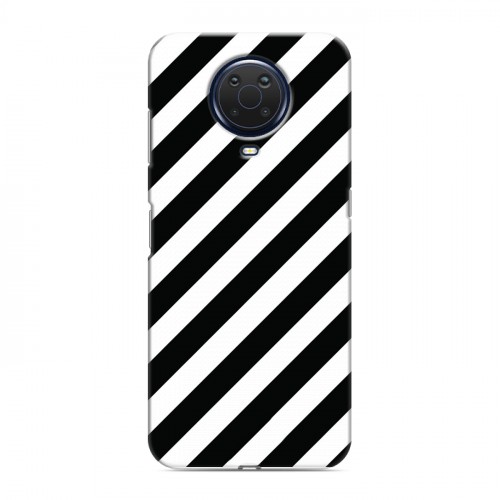 Дизайнерский пластиковый чехол для Nokia G20 Черно-белые фантазии