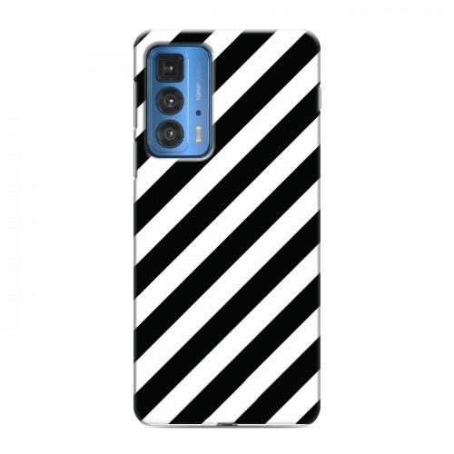 Дизайнерский силиконовый с усиленными углами чехол для Motorola Edge 20 Pro Черно-белые фантазии