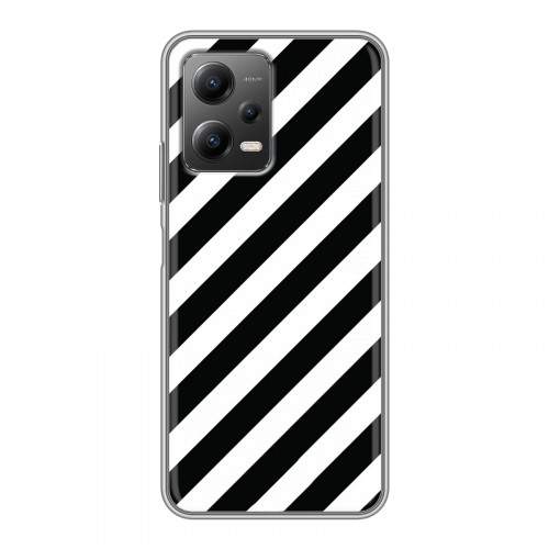 Дизайнерский силиконовый с усиленными углами чехол для Xiaomi Poco X5 Черно-белые фантазии