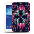 Дизайнерский силиконовый чехол для Samsung Galaxy Tab 3 Lite Кожа хамелеона
