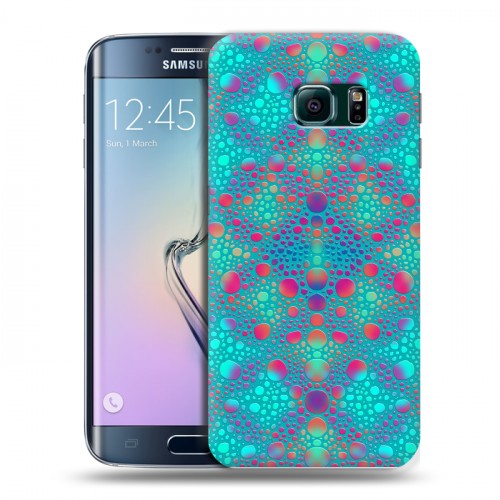 Дизайнерский силиконовый чехол для Samsung Galaxy S6 Edge Кожа хамелеона