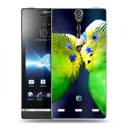 Дизайнерский пластиковый чехол для Sony Xperia S Попугаи