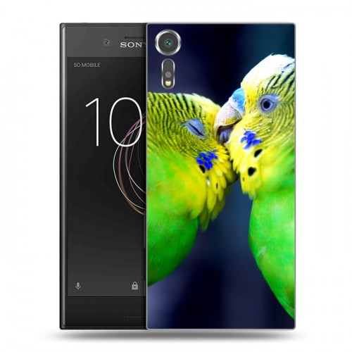 Дизайнерский пластиковый чехол для Sony Xperia XZs Попугаи