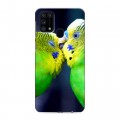 Дизайнерский силиконовый чехол для Samsung Galaxy M31 Попугаи