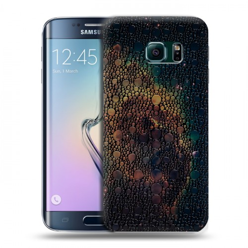 Дизайнерский силиконовый чехол для Samsung Galaxy S6 Edge Кожа хамелеона