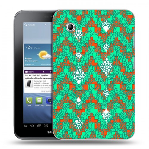Дизайнерский силиконовый чехол для Samsung Galaxy Tab 2 7.0 Кожа хамелеона