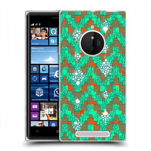 Дизайнерский пластиковый чехол для Nokia Lumia 830 Кожа хамелеона