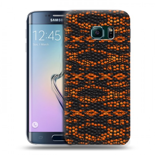Дизайнерский пластиковый чехол для Samsung Galaxy S6 Edge Кожа хамелеона