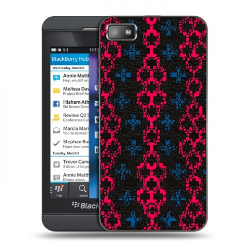 Дизайнерский пластиковый чехол для BlackBerry Z10 Кожа хамелеона