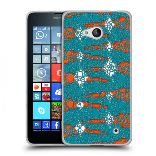 Дизайнерский пластиковый чехол для Microsoft Lumia 640 Кожа хамелеона