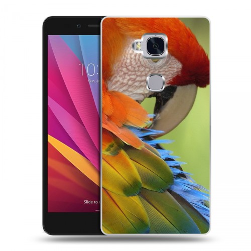 Дизайнерский силиконовый чехол для Huawei Honor 5X Попугаи