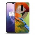 Дизайнерский пластиковый чехол для OnePlus 7 Попугаи