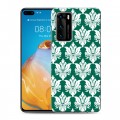 Дизайнерский силиконовый с усиленными углами чехол для Huawei P40 Дамаск Шаблоны