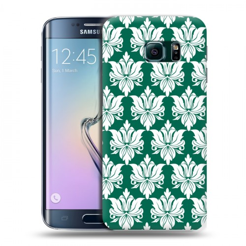 Дизайнерский пластиковый чехол для Samsung Galaxy S6 Edge Дамаск Шаблоны