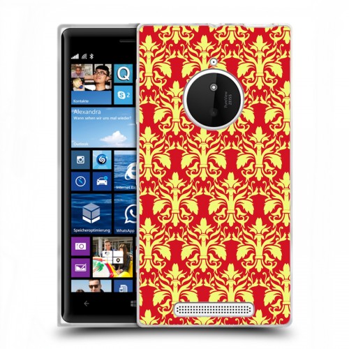 Дизайнерский пластиковый чехол для Nokia Lumia 830 Дамаск Шаблоны
