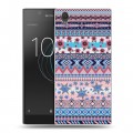 Дизайнерский пластиковый чехол для Sony Xperia L1 Ацтекская флористика