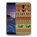 Дизайнерский пластиковый чехол для Nokia 7 Plus Ацтекская флористика